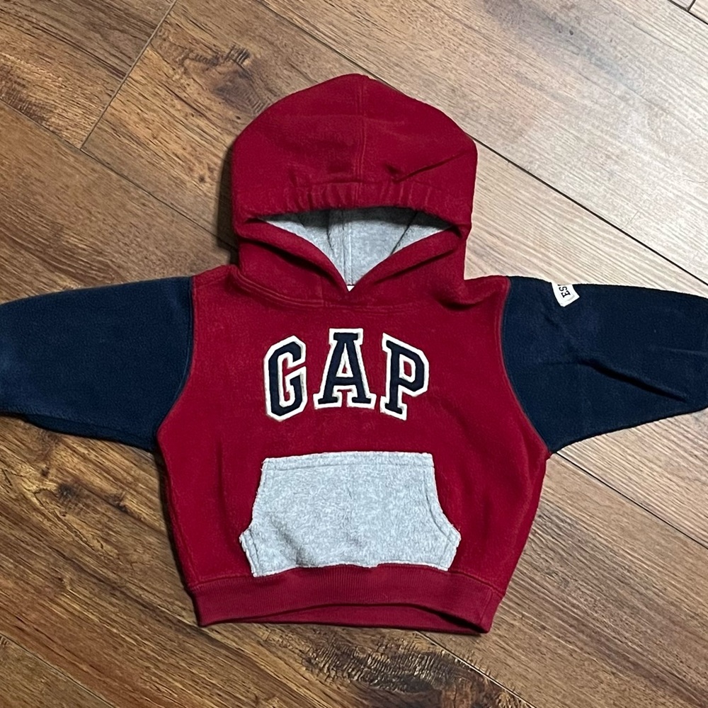 Baby GAP Infants Hoodie in Red and Navy